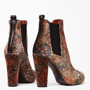 Penelope Chilvers velvet ankle boots 38 7.5